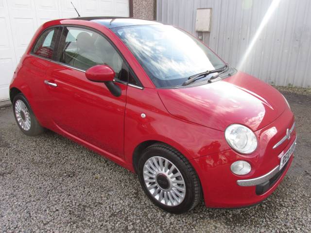 Fiat 500 1.2 Lounge 3dr Dualogic Automatic [Start Stop] Hatchback Petrol Red